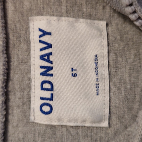 5t Old Navy Gray Quarter zip - Picture 2 of 4